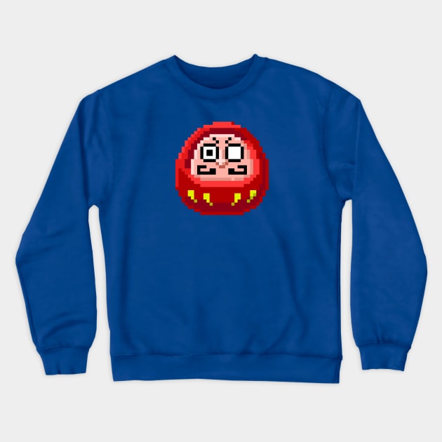 8 Bit Daruma Crewneck Sweatshirt by EvilTees